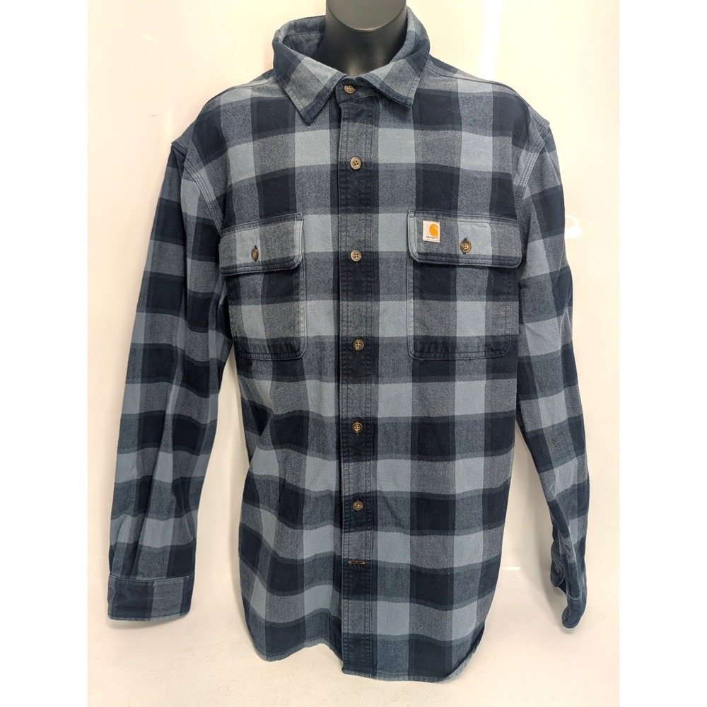 Carhartt Men's Original fit Hubbard Plaid Flannel Shirt: size MED - REG